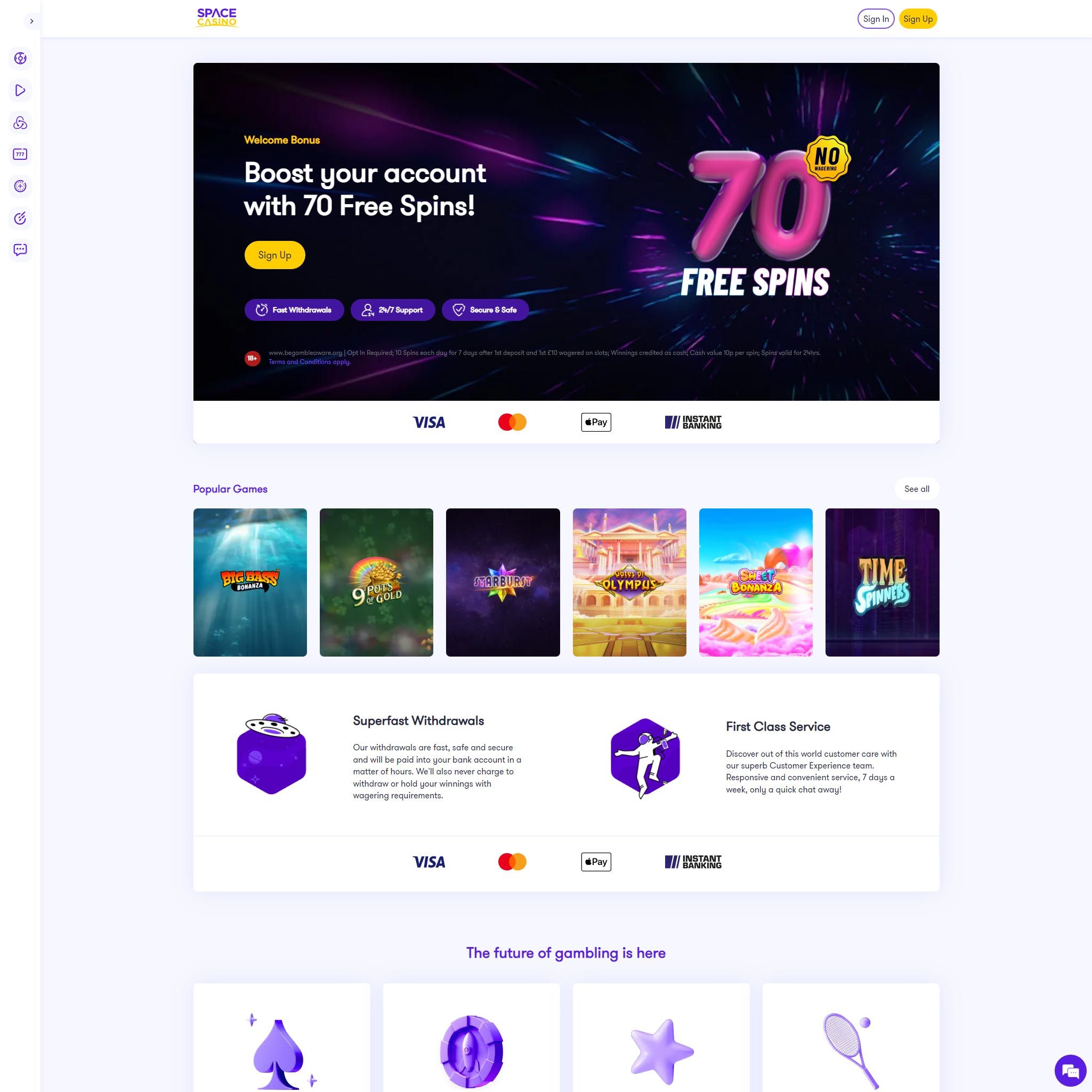 Space Casino review
