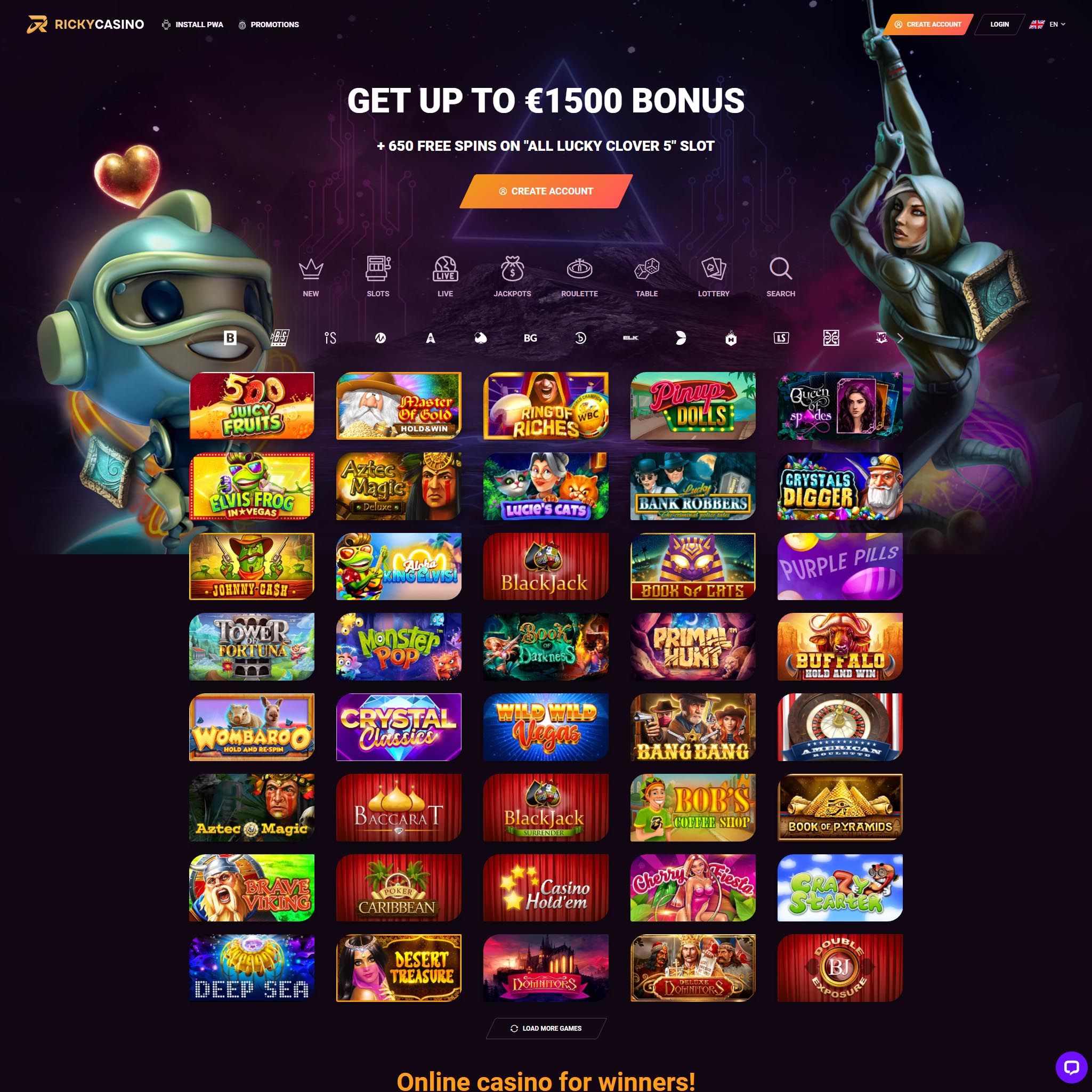 RickyCasino CA review by Mr. Gamble