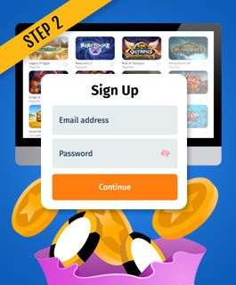 Register and deposit bitcoins