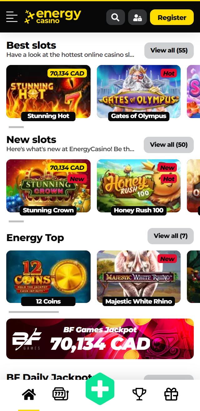 EnergyCasino review lists all the bonuses available for Canadian players today