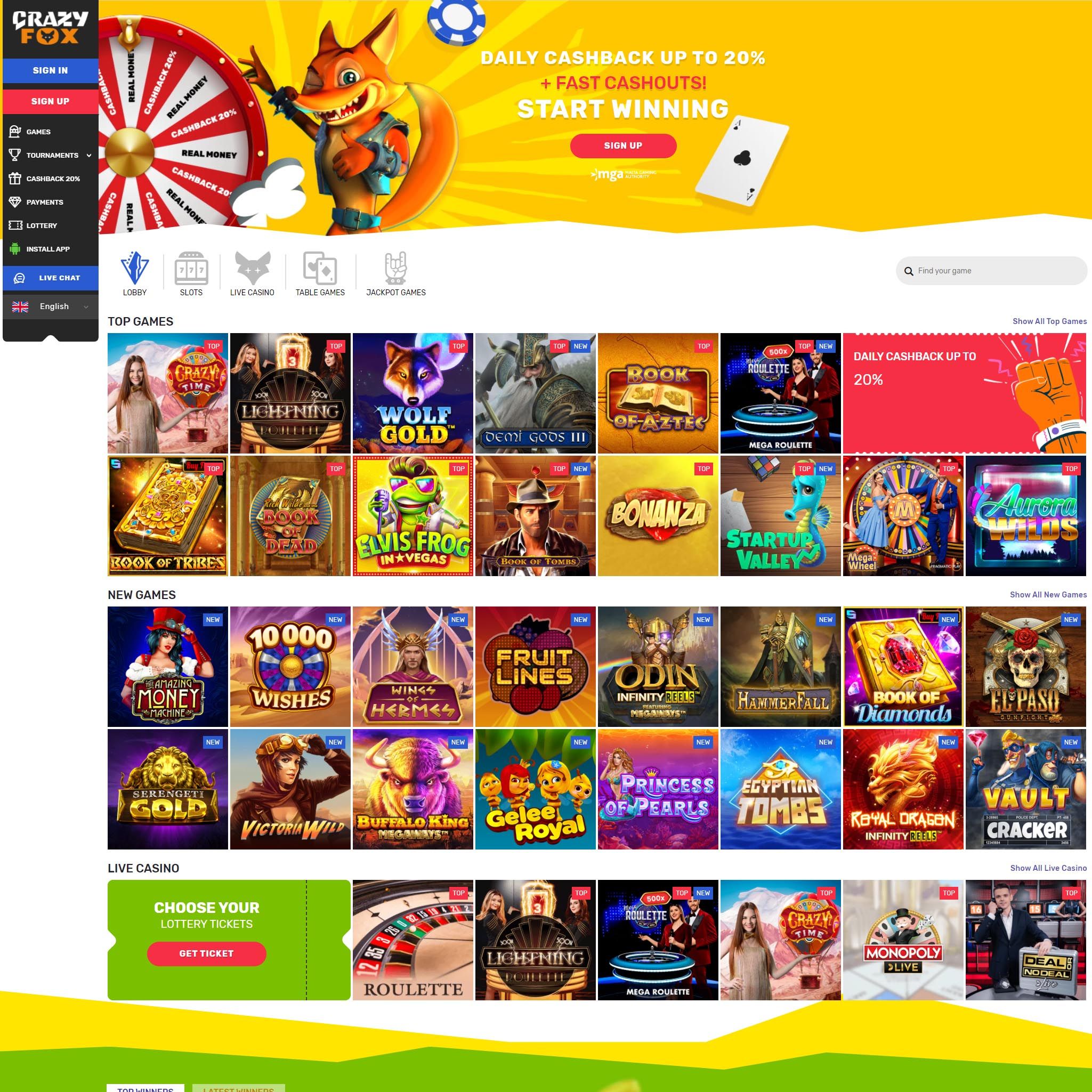 Crazy Fox Casino review by Mr. Gamble