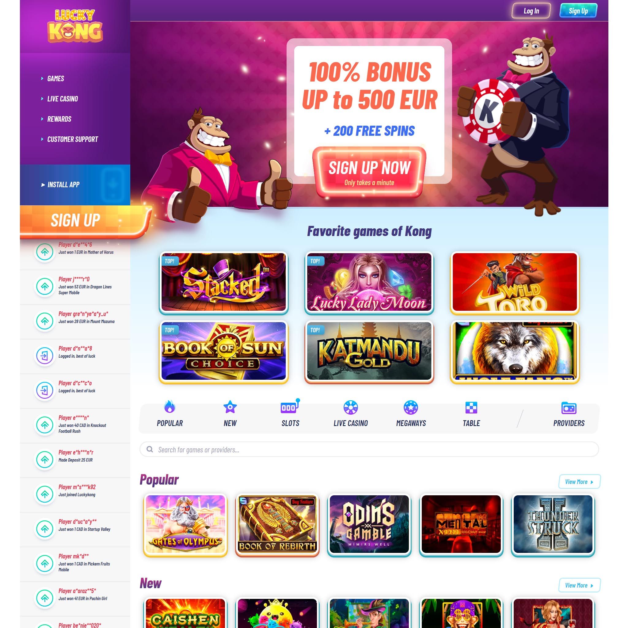 Lucky Kong Casino review by Mr. Gamble