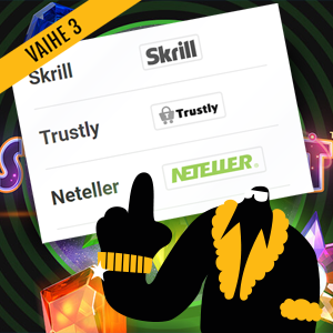 Kuinka tehdä Neteller talletus suomalaisella nettikasinolla Vaihe 3