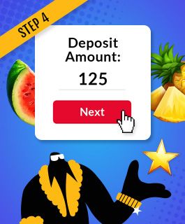 Select your preferred deposit amount