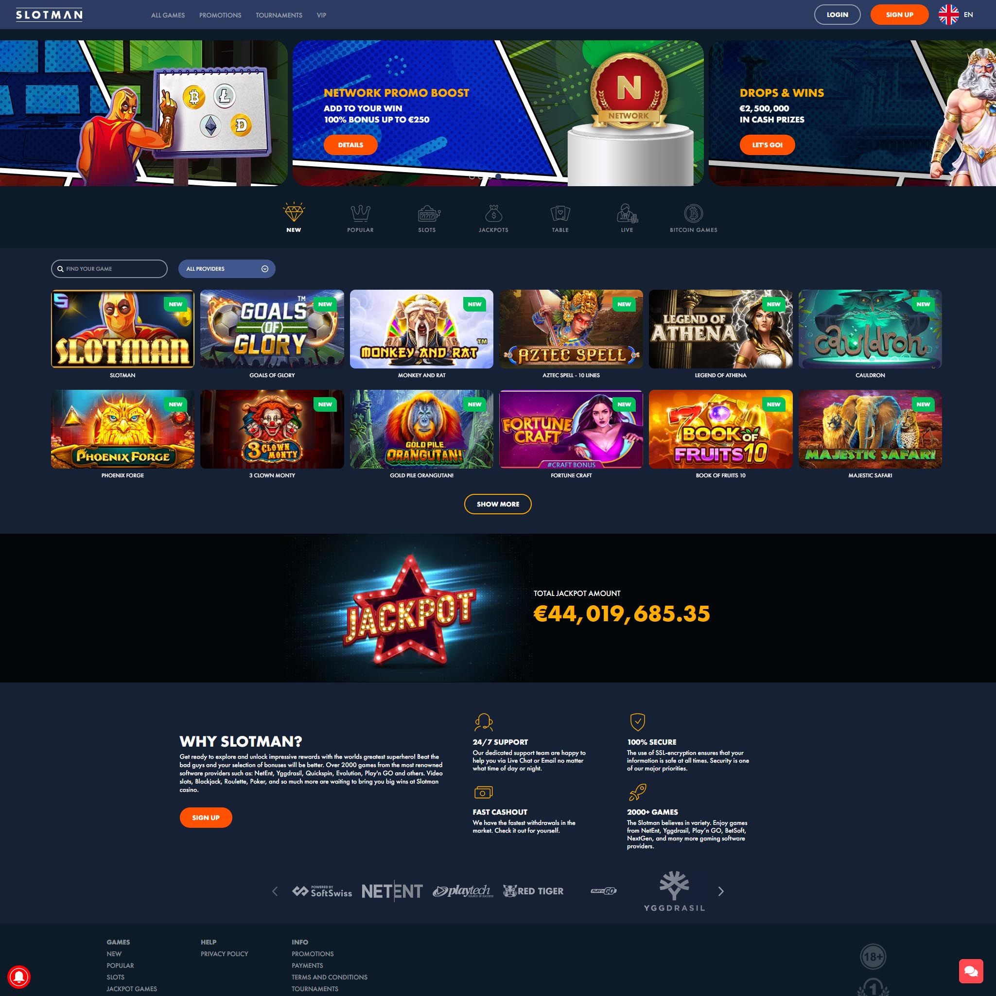 Slotman Casino review by Mr. Gamble