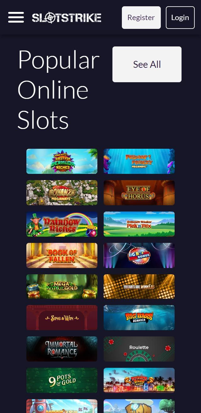 Slot Strike Casino review lists all the bonuses available for you today