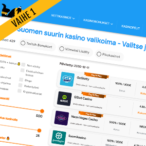 Löydä paras uusi nettikasino suomalaisille pelaajille Mr Gamblen kasinolistauksesta