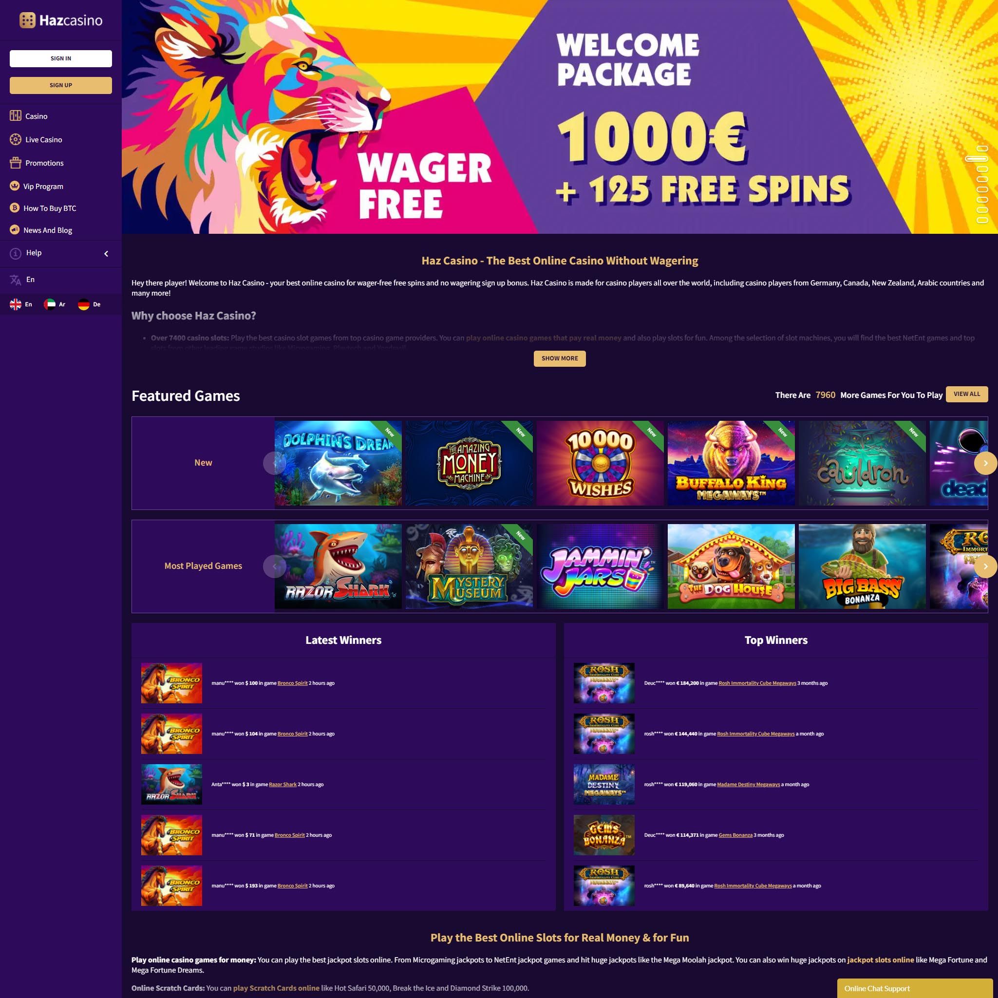 Haz Casino review