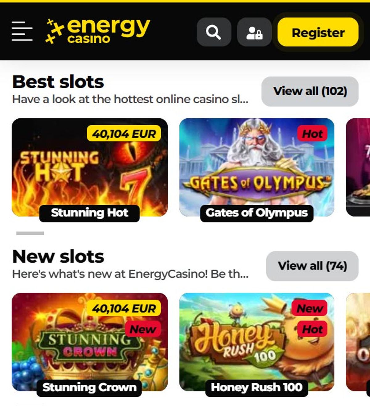 Wizualizacja bonusów Energycasino z darmowymi spinami
