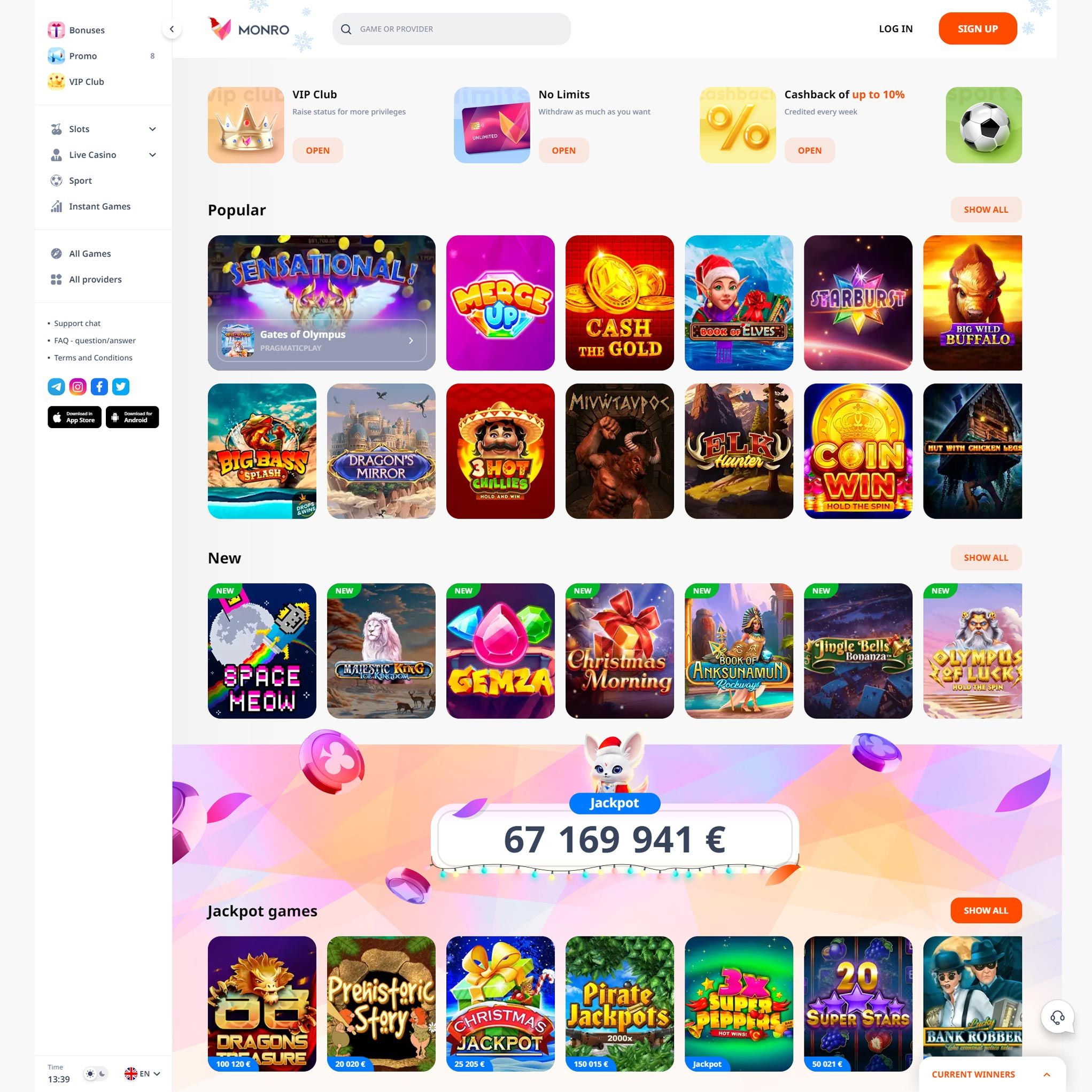 Monro Casino review by Mr. Gamble